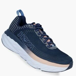 hoka one one bondi 6 mood indigo/dusty pink men’s 12 (EU 45.5) FREE SHIPPING